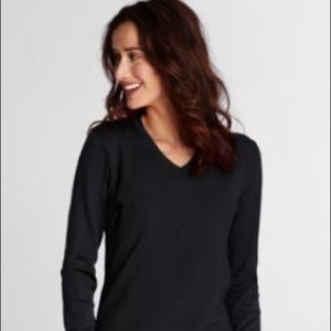 Lands end black sweater